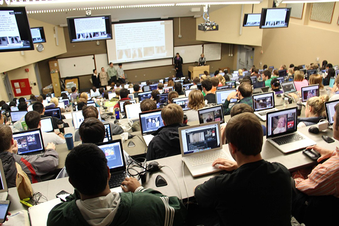 Students in classroom